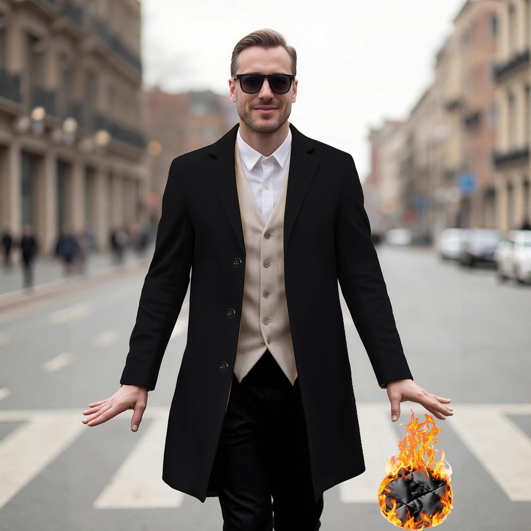 Herren eleganter Langmantel mit modernem Schnitt und optimalem Tragekomfort EB
