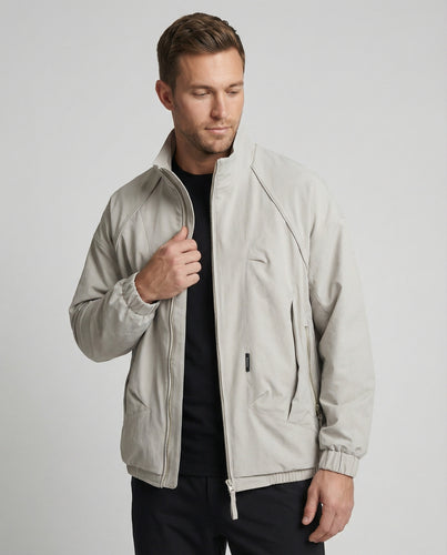 Herren leichter funktionaler Blouson mit Raglanärmeln, Zweiwege-Reißverschluss und Kordelzugsaum EB