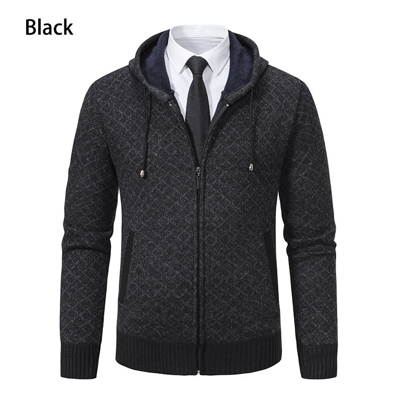 Herren Kapuzenjacke mit strukturiertem Design und eleganten Akzenten EB