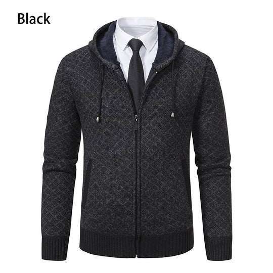 Herren Kapuzenjacke mit strukturiertem Design und eleganten Akzenten EB