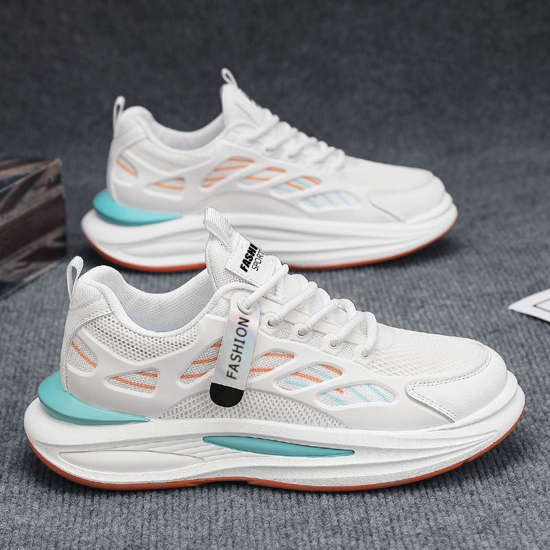 Damen Sportliche Luftpolster Sneakers mit leichtgewichtigem Obermaterial und atmungsaktiver Sohle EB