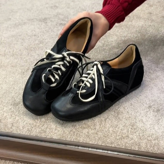 Damen modische Sportliche Sneaker mit atmungsaktiver Oberfläche und rutschfester Sohle EB