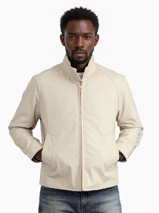 Herren moderne Bomberjacke mit innovativem Stehkragen EB