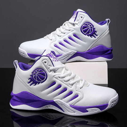 Damen Sportliche Basketball Sneakers mit rutschfester Laufsohle und atmungsaktivem Obermaterial EB