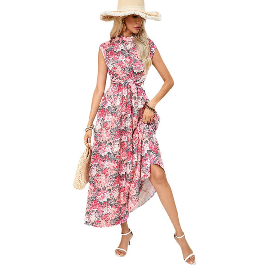 Damen Maxi Kleid mit floralem Design EB