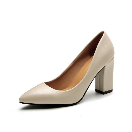Damen elegante High Heels mit blockiertem Absatz EB