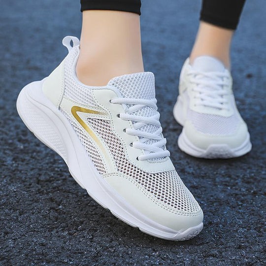 Damen Hochwertige Sport-Sneaker mit atmungsaktivem Mesh-Obermaterial und dämpfender Sohle EB