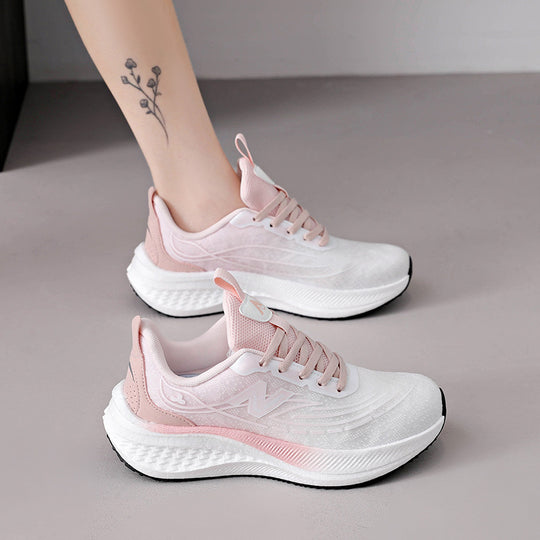 Damen Sportliche Laufschuhe mit atmungsaktiver Mesh-Oberfläche und dämpfendem Fußbett EB