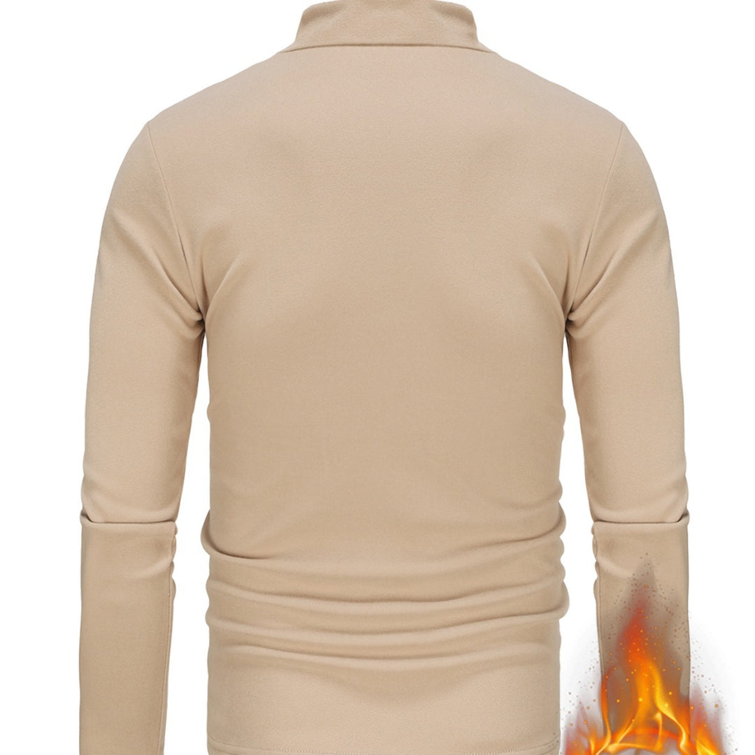 Herren Langärmliges Turtleneck Shirt mit atmungsaktivem Material EB