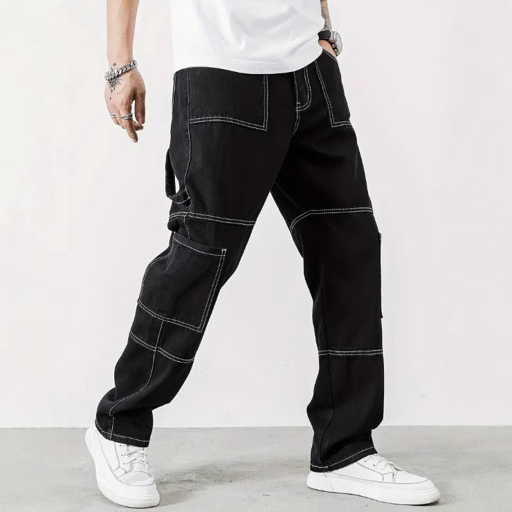 Herren Cargo-Jeans mit modernen Taschen und lässigem Schnitt EB