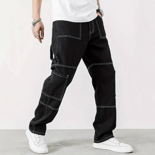 Herren Cargo-Jeans mit modernen Taschen und lässigem Schnitt EB