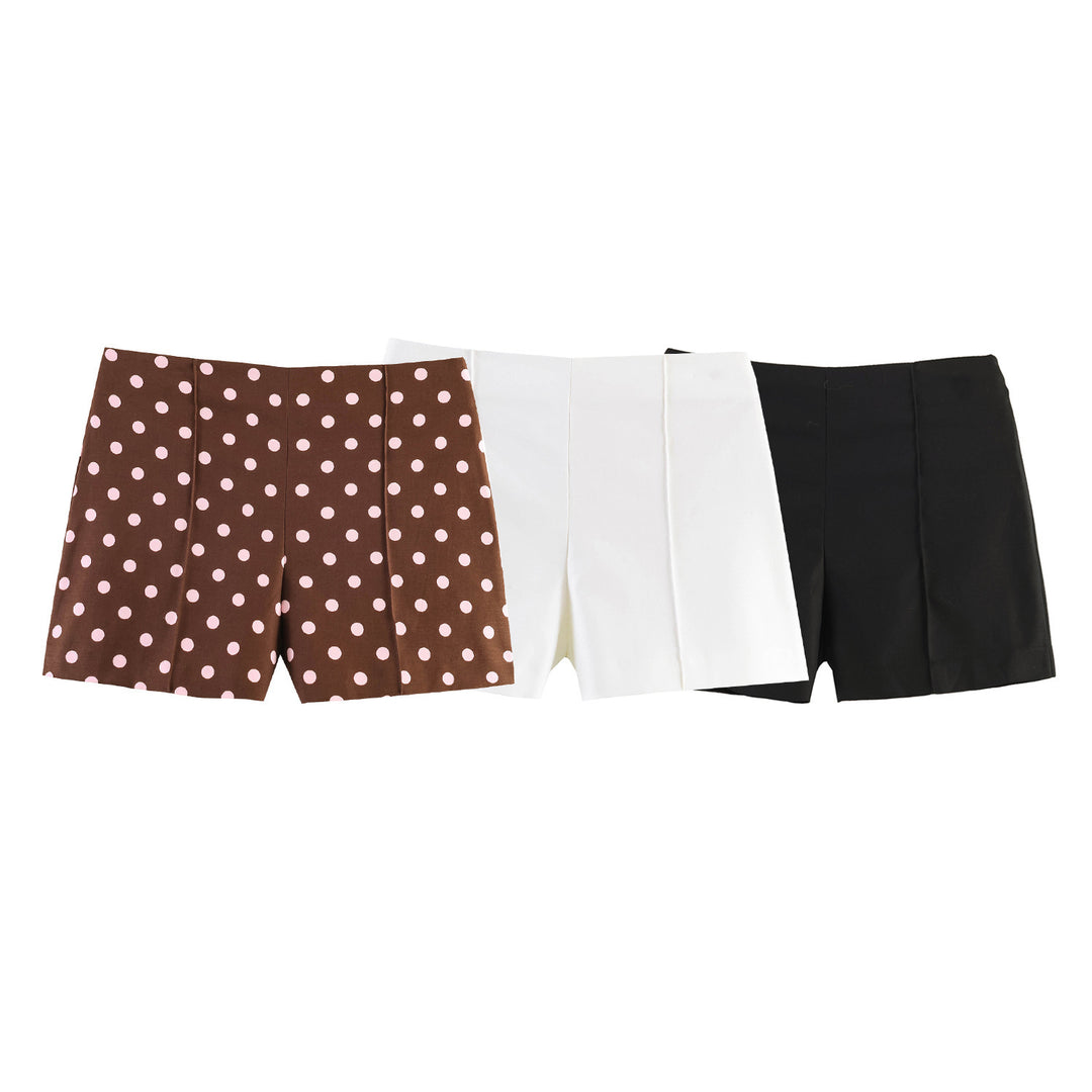 Damen elegante Shorts mit modernen Plissee-Details EB