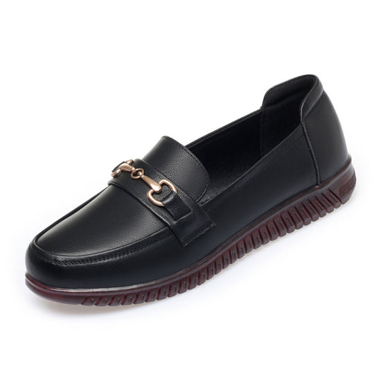 Damen Mokassins mit modischem Schmuckdetail und komfortabler Sohle EB