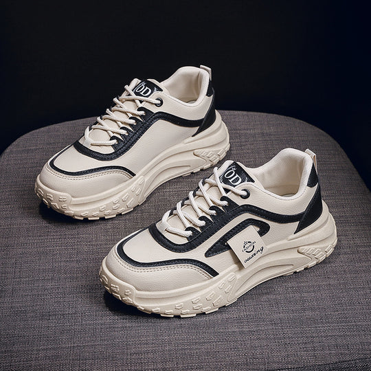 Damen Sportliche Sneaker mit stabiler Laufsohle und atmungsaktiver Oberflächenstruktur EB