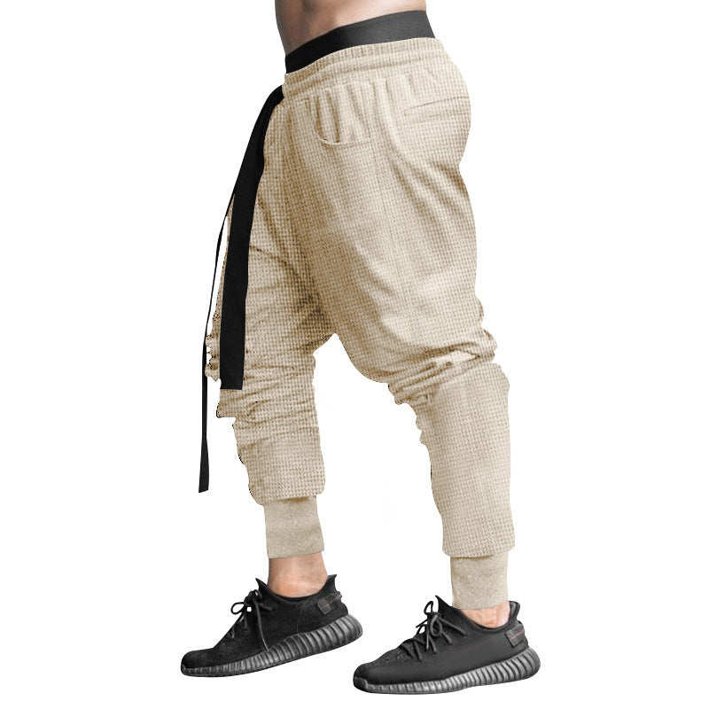 Herren Modische Freizeithose mit elastischem Bund und stylischem Kordelzug EB