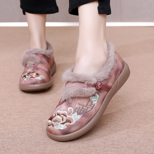 Damen elegante Hausschuh-Design mit warmer Fütterung EB