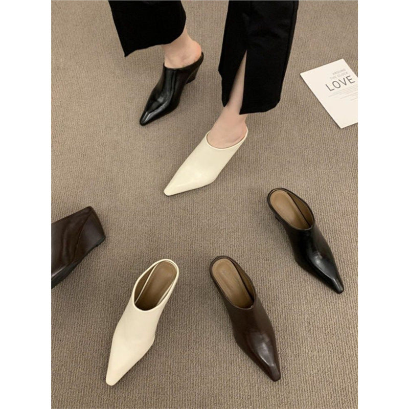 Damen elegante Wedge-Pumps mit spitzem Design EB
