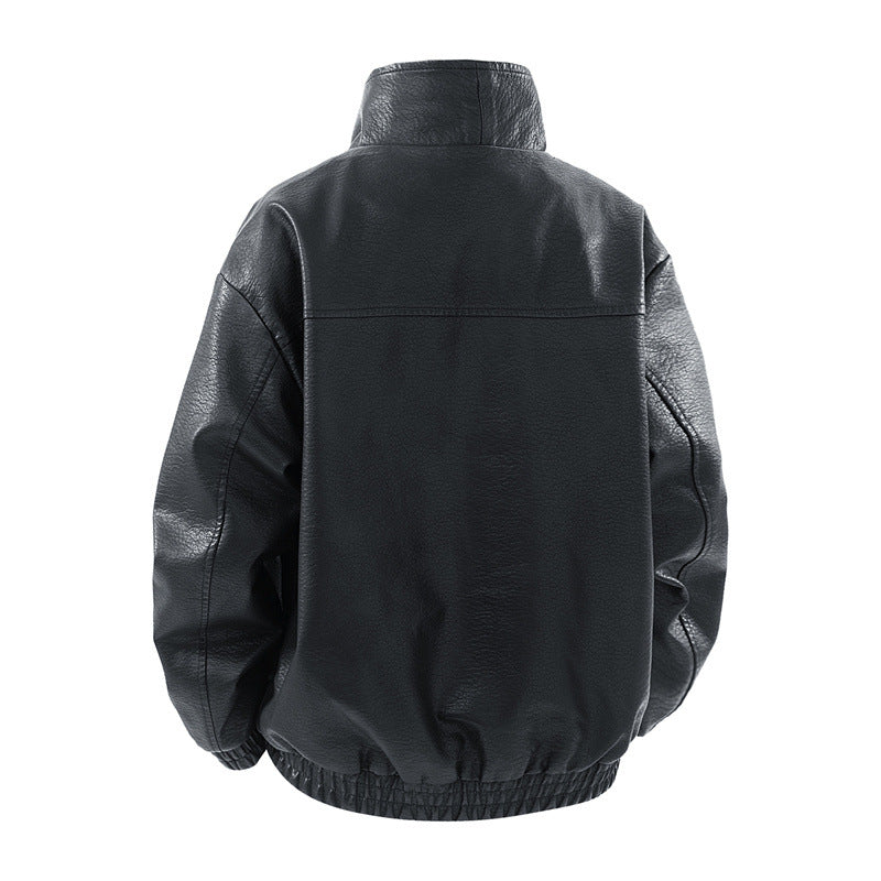 Herren modische Oversized jacke mit elegantem Kragen und praktischen Taschen EB