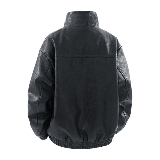 Herren modische Oversized jacke mit elegantem Kragen und praktischen Taschen EB
