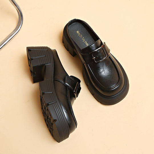 Damen modische Clogs mit robustem Design und verstellbarem Riemchen EB