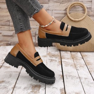 Damen modische Clogs mit robustem Plateau und elegantem Riemendesign EB