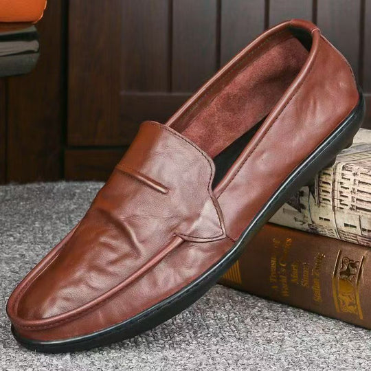 Damen Elegante Mokassins aus weichem Leder mit rutschfester Sohle EB