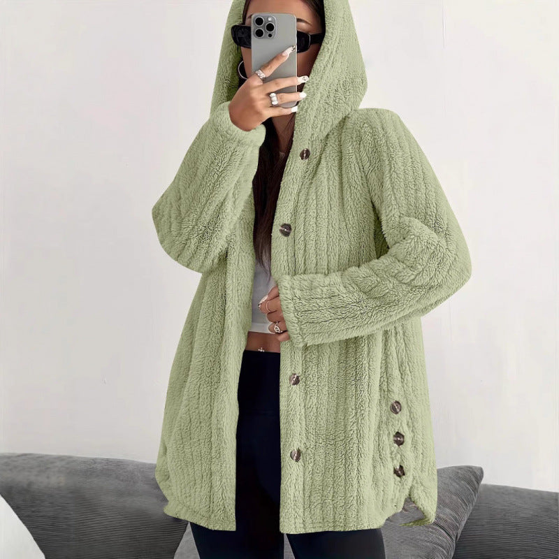 Damen kuschelige Fleecejacke EB