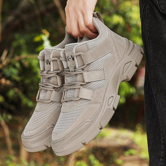 Damen Sportliche High-Top Sneakers mit dämpfender Sohle und atmungsaktiver Obermaterialstruktur EB