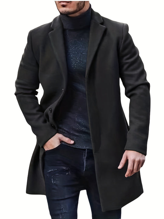 Herren eleganter, taillierter Mantel EB