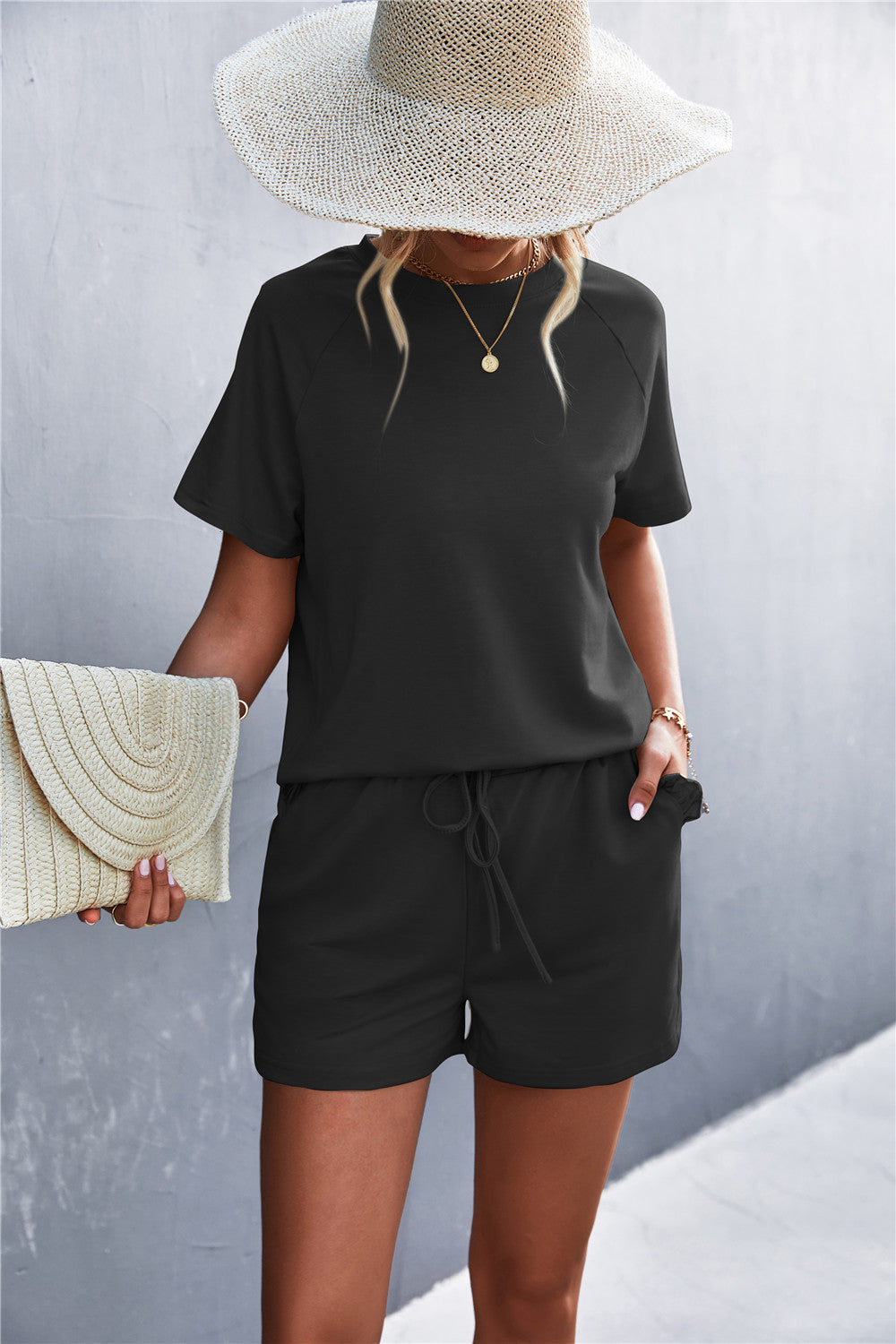 Damen lässiger Kurzsets EB