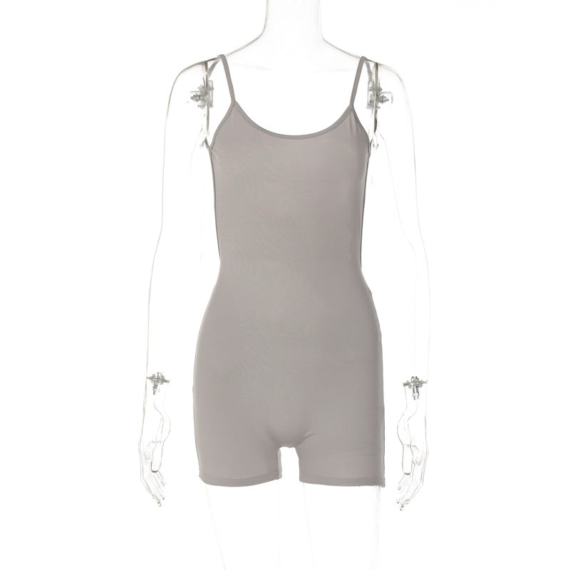 Damen Bodysuit mit schmalem Schnitt und feinen Spaghetti-Trägern EB