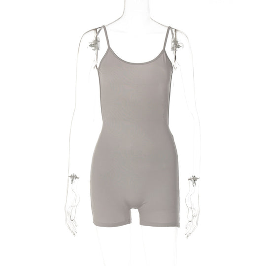 Damen Bodysuit mit schmalem Schnitt und feinen Spaghetti-Trägern EB