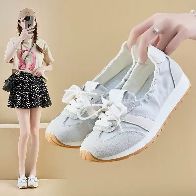 Damen Bequeme Lauf-Sneaker mit elastischem Schuhkragen EB