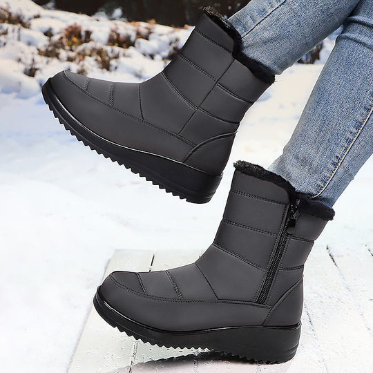 Damen Winterboots mit warmem Innenfutter und rutschfester Sohle EB