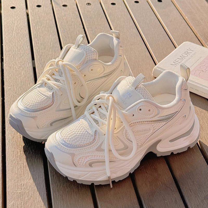 Damen Sportliche Sneakers mit atmungsaktivem Obermaterial und dämpfender Sohle EB