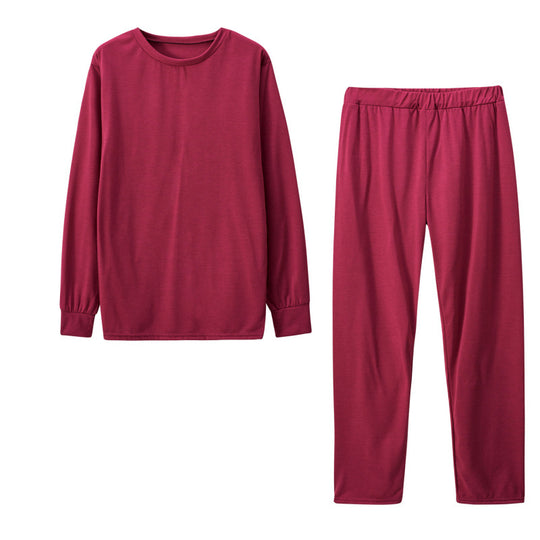 Damen Langarm Schlafanzug Set mit elastischen Hosen EB