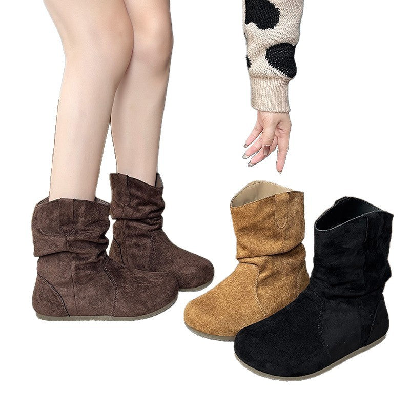 Damen Bequeme Winterstiefel mit weichem Innenfutter und rutschfester Sohle EB