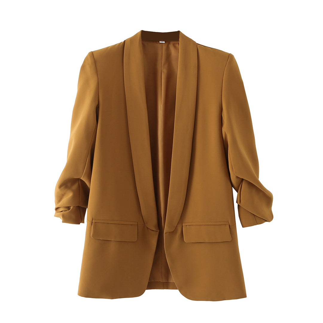 Damen Moderner Blazer mit eleganter Schnittführung und praktischen Taschen EB