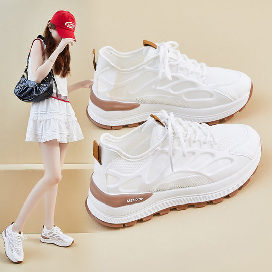 Damen Atmungsaktive Fitness Sneakers mit unterstützender Laufsohle und innovativem Obermaterial EB