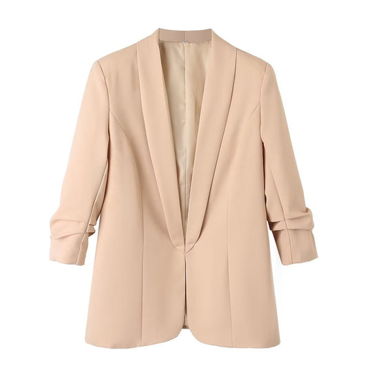 Damen Oversize Blazer ohne Verschluss EB