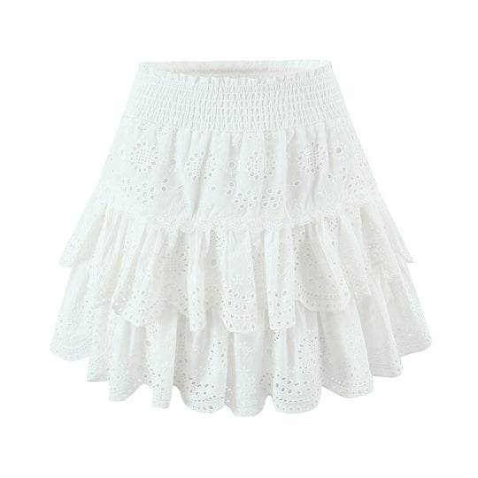 Damen Baumwoll Rüschenshorts EB