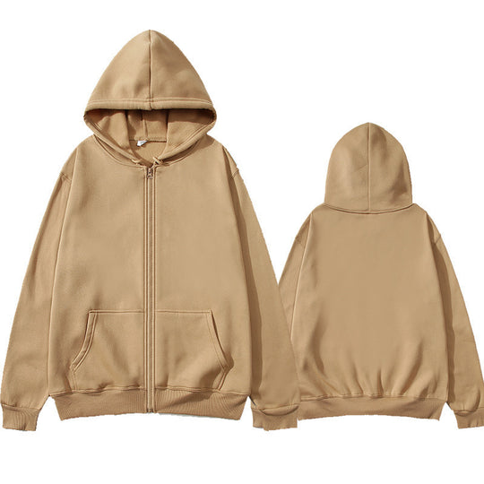 Unisex Zip-Hoodie mit robustem Metallreißverschluss, angerauter Fleece-Innenseite, geteilten Eingrifftaschen und verstärkten Nähten EB