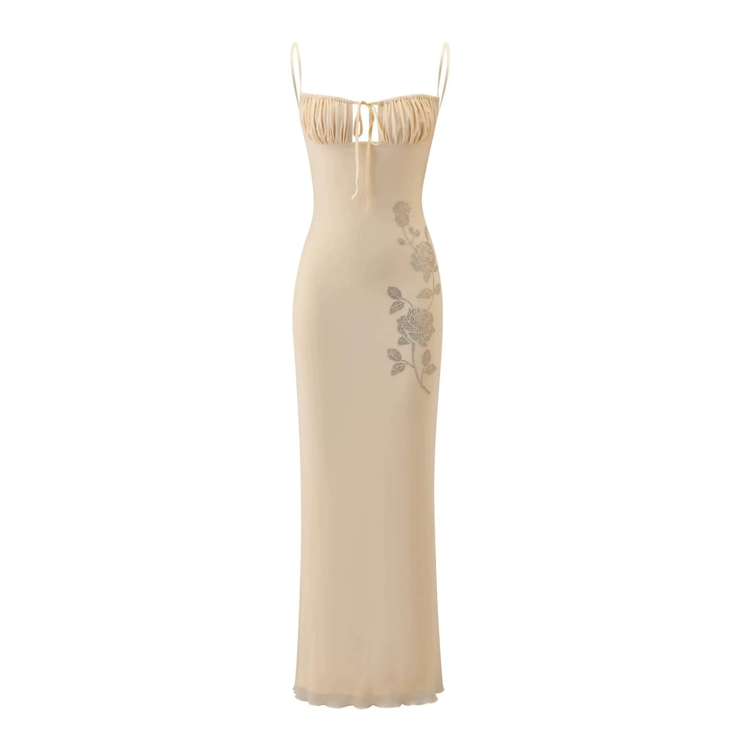 Damen Elegantes Maxi-Kleid mit Spitzendetails und raffiniertem Schnitt EB