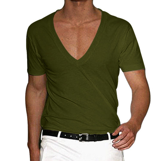 EB | Slim Fit T-Shirt mit V-Ausschnitt