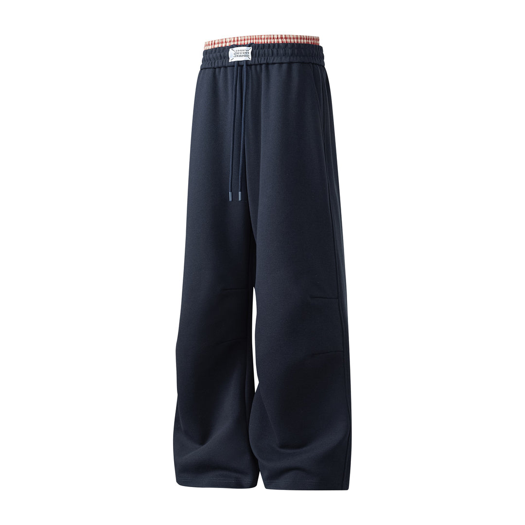 Herren weite Freizeithose aus atmungsaktivem Baumwollmix mit elastischem Bund und seitlichen Taschen EB