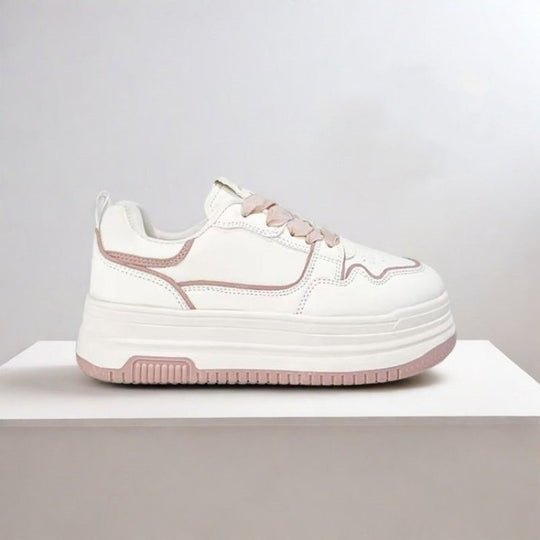 Damen Komfortable Sneaker mit modischer Plateausohle EB
