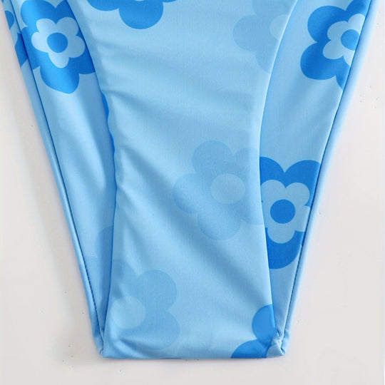 Damen Blumenmuster-Biki EB