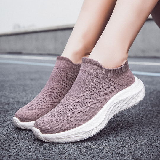 Damen Atmungsaktive Stricksneaker mit rutschfester Sohle EB