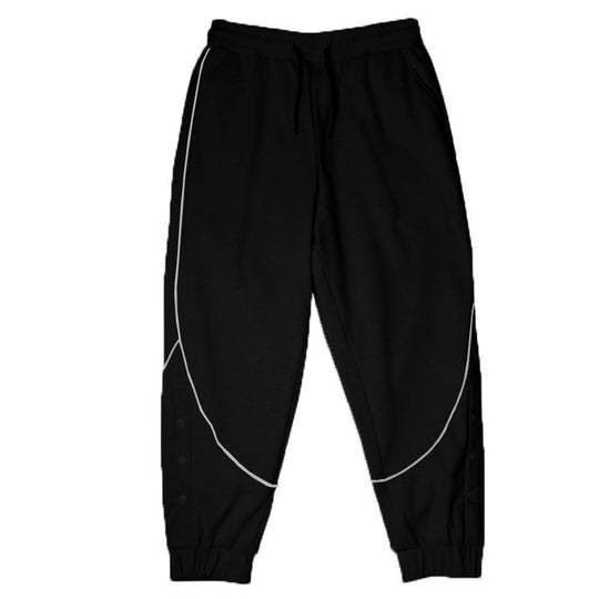 Damen Sportliche Jogginghose mit Druckknopfdetails EB