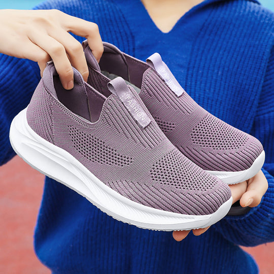 Damen Sportliche Slip-On Sneakers EB
